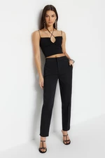 Trendyol Black High Waist Straight Jeans Pants