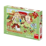 Puzzle Zvířátka na statku - 100 XL dílků