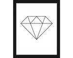 Obraz v drevenom ráme Diamant, 20x25 cm%