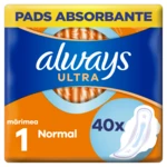 ALWAYS Ultra Hygienické vložky Normal s křidélky 40 ks