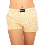 Emes light yellow shorts with polka dots
