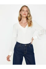 Koton Blouse - Ecru - Regular fit
