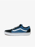 Black and blue mens sneakers with suede details VANS Old Skool - Men