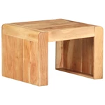 Side Table 16.9"x15.7"x11.8" Solid Acacia Wood