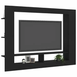 TV Cabinet Black 59.8"x8.7"x44.5" Chipboard