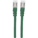 Intellinet 350624 RJ45 sieťové káble, prepojovacie káble CAT 6A S/FTP 2.00 m zelená fóliové tienenie, tienenie pletivom,