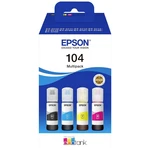 Epson Ink 104 EcoTank Multipack originál kombinované balenie čierna, zelenomodrá, žltá, purpurová C13T00P640