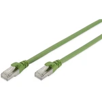 Digitus DK-1644-A-PUR-100 RJ45 sieťové káble, prepojovacie káble CAT 6A S/FTP 10.00 m zelená fóliové tienenie, kompletné