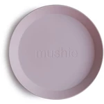 Mushie Round Dinnerware Plates talíř Soft Lilac 1 ks