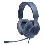 Headset JBL Quantum 100 modrý herné slúchadlá • frekvencia 20 Hz až 20 kHz • citlivosť 946 dB • impedancia 32 ohmo • 3,5 mm jack • 1,2 m kábel • odpoj