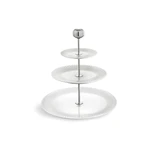 Trojposchodový biely porcelánový etažér Kähler Design Hammershoi Etagere, ⌀ 28 cm