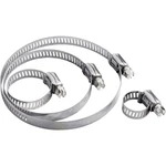 TRU COMPONENTS  hadicové spony  1570041 Priemer káblového zväzku (rozsah) 79 do 92 mm  šesťhranná hlava skrutky striebor