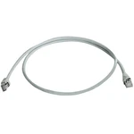 Telegärtner L00000D0035 RJ45 sieťové káble, prepojovacie káble CAT 5e S/FTP 0.50 m sivá samozhášavý, s ochranou 0.5 m