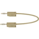 Stäubli LK205 merací kábel [lamelový zástrčka 2 mm  - lamelový zástrčka 2 mm ] 7.50 cm hnedá 1 ks