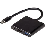 USB / HDMI adaptér Renkforce rf-USBV-01, [1x USB-C ™ zástrčka - 1x HDMI zásuvka, USB 3.2 gen. 1 zásuvka A, USB-C ™ zásuv