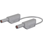 Stäubli SLK4075-E/N bezpečnostné meracie káble [lamelový zástrčka 4 mm - lamelový zástrčka 4 mm] 2.00 m sivá 1 ks