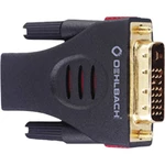Oehlbach 9070 DVI / HDMI adaptér [1x DVI zástrčka 18+1-pólová - 1x HDMI zásuvka] čierna pozlátené kontakty