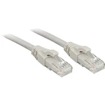 LINDY 45402 RJ45 sieťové káble, prepojovacie káble CAT 6 U/UTP 1.00 m sivá s ochranou 1 ks