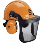 3M Forest XA007707368 lesnícka ochranná prilba s integrovaným hľadím oranžová