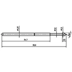 PTR 1025/E-H-1.5N-AU-1.5 presný testovací hrot