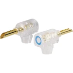 BKL Electronic 0106002 banánový konektor zástrčka, zahnutá Ø pin: 4 mm červená 1 ks