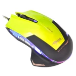 Myš E-Blue Mazer R (EMS124GR) zelená herná myš • optická technológia • rozlíšenie až 2 400 DPI • 6 tlačidiel • LED farebné podsvietenie • čip AVAGO 50