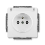 ABB Swing (L) zásuvka jasně bílá 5518G-A02352 B1 s popisovým polem