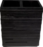 GRUND Kelímek na kartáčky BRICK černý 10,1x6,3x11,5 cm