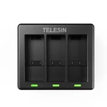 TELESIN Battery Charger Three-Charger Adaptor for G0pro9 Sports Camera Accessories