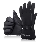 MOHOO Skiing Winter Gloves Touch Screen Motorcycle Bicycle Running Non-slip Waterproof Windproof Sports Black