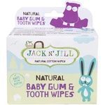 Jack N’ Jill Natural vlhčené ubrousky pro ochranu zubů a dásní 25 ks