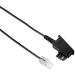 DSL kabel Hama 40640, [1x telefonní zástrčka TAE-F - 1x RJ45 zástrčka 8p2c], 3.00 m, černá