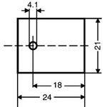 Slídová podložka Fischer Elektronik GS 218, (d x š) 24 mm x 21 mm, vhodné pro TO-218 , 1 ks