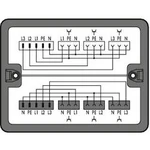 Rozvodný box WAGO 25 A, 400 V, černá, 1 ks
