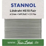 Bezolovnatý pájecí cín Stannol HS10Fair, bez olova, 30 g, 1 mm