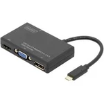 USB / DVI / DisplayPort / HDMI / VGA adaptér Digitus DA-70848, černá