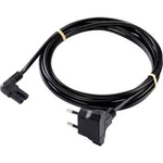 Síťový kabel s napájecí zásuvkou Basetech XR-1638068, 3.00 m, černá