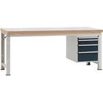 Kompletní dílenském základní PROFI s plastové desky, Šxhxv = 1500 x 700 x 840 mm Manuflex WP5427.7016 WP5427.7016