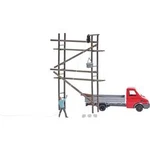 Busch 7902 H0 Iveco Daily Transporter s lešení a zedníkem