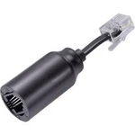 Konektor proti zauzlování kabelu adaptér [1x RJ11 zástrčka 4p4c - 1x RJ10 zásuvka 4p4c] 0.03 m černá Renkforce