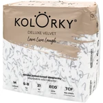 Kolorky Deluxe Velvet Love Live Laugh jednorázové EKO pleny velikost M 5-8 Kg 21 ks