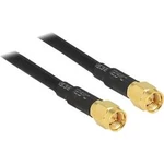 Pro Wi-Fi antény kabel [1x SMA zástrčka - 1x SMA zástrčka] 10.00 m černá pozlacené kontakty Delock