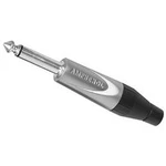 Jack konektor 6.35 mm Amphenol TM2PJ zástrčka, rovná, pólů 2, stříbrná, 1 ks, mono