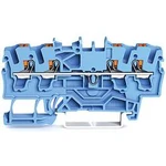 Průchodková svorka WAGO 2202-1404, pružinové připojení , 5.20 mm, modrá, 100 ks