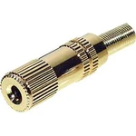 Jack konektor 3.5 mm TRU COMPONENTS 1559798 spojka, rovná, pólů 3, zlatá, 1 ks, stereo