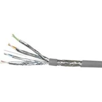 Ethernetový síťový kabel CAT 7 S/FTP VOKA Kabelwerk 102566-00-100, 4 x 2 x 0.13 mm², šedá, 100 m