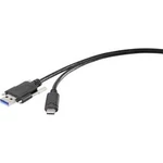 USB 3.0 kabel Renkforce RF-3386040, 1.00 m, černá