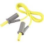 VOLTCRAFT MSB-501 bezpečnostní měřicí kabely [lamelová zástrčka 4 mm - lamelová zástrčka 4 mm] žlutá, 1.00 m