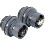 USB zásuvka vestavná Typ B <=> Typ A ESKA Bulgin PXP6042/B, IP66/IP68/IP69K