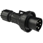 CEE zástrčka na kabel 035-6xs PCE, 63 A, IP44, černá